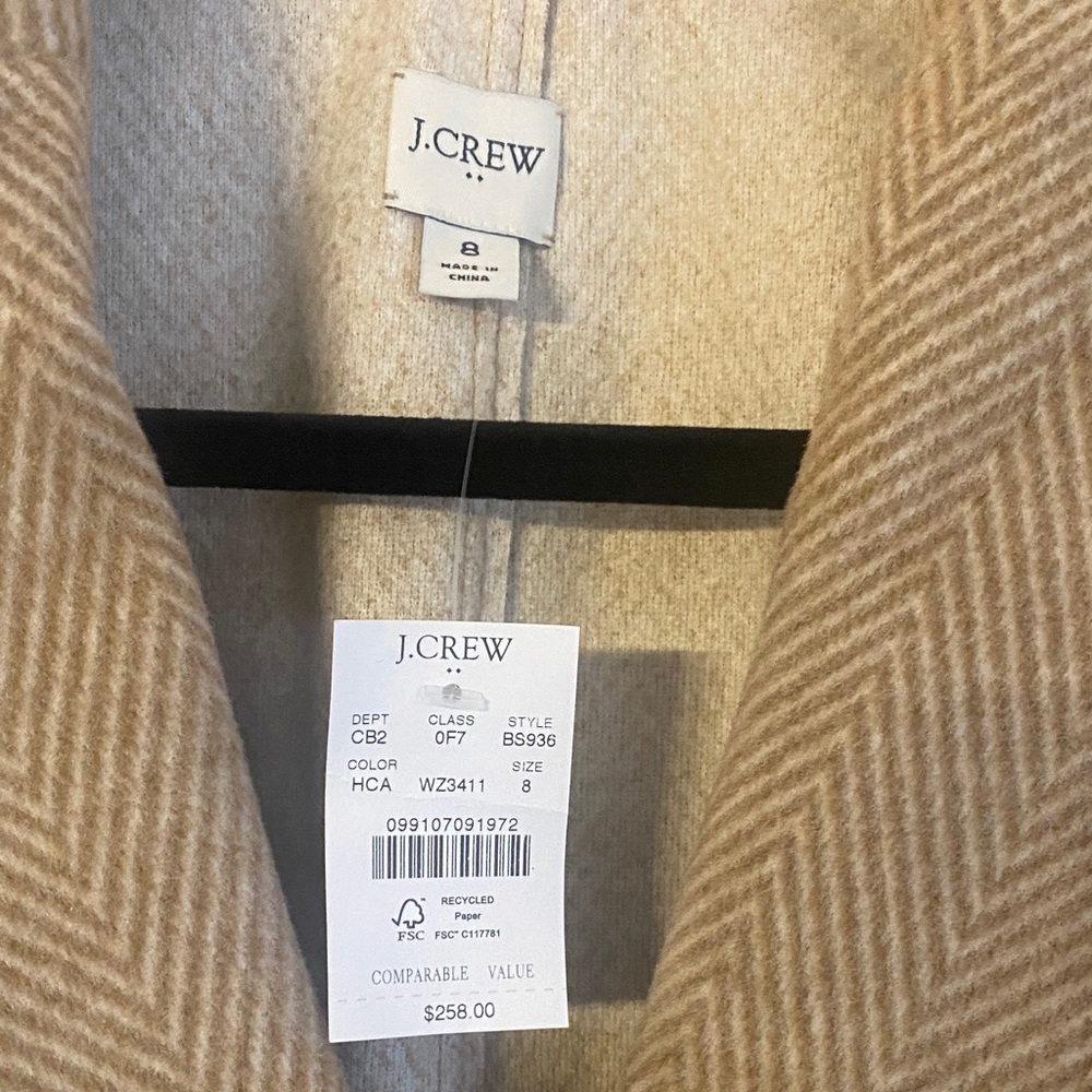 J. Crew Classic Tan Trench Coat - Picture 2 of 5